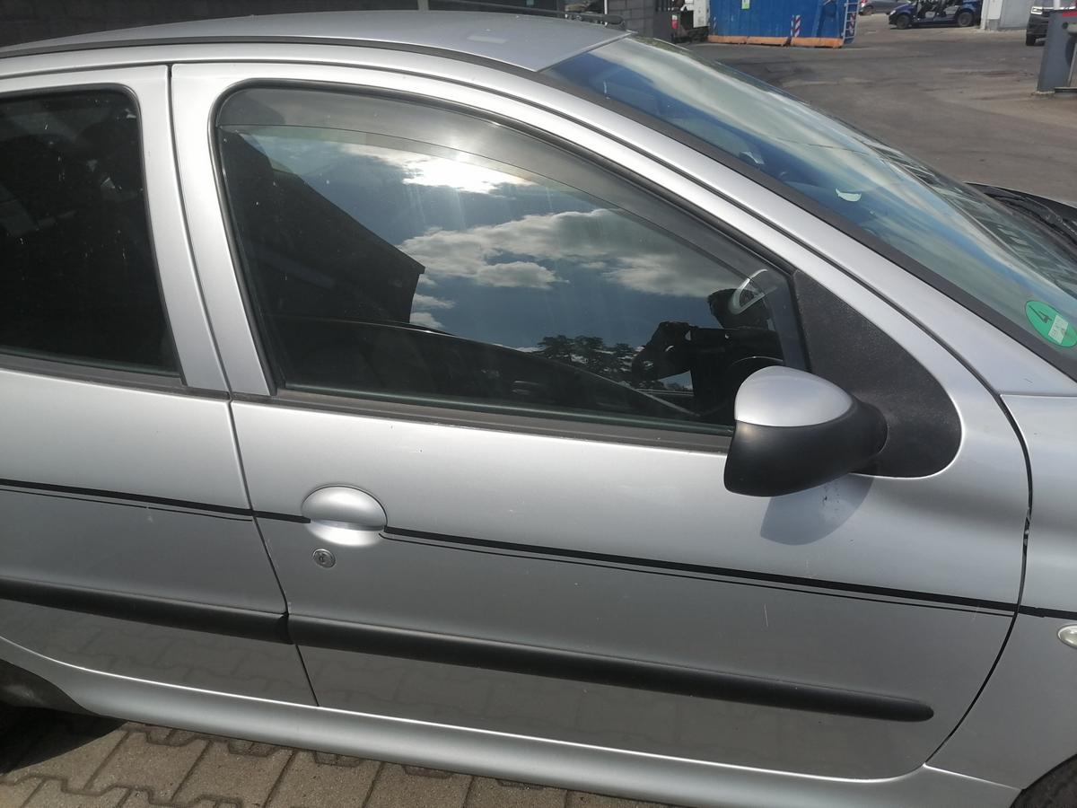 Peugeot206+ original T&uuml;r vorn rechts EZR Aluminiumgrau 5-T&uuml;rer Rohbau Bj.2011